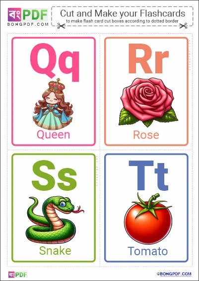 Free English Alphabets Pictures PDF